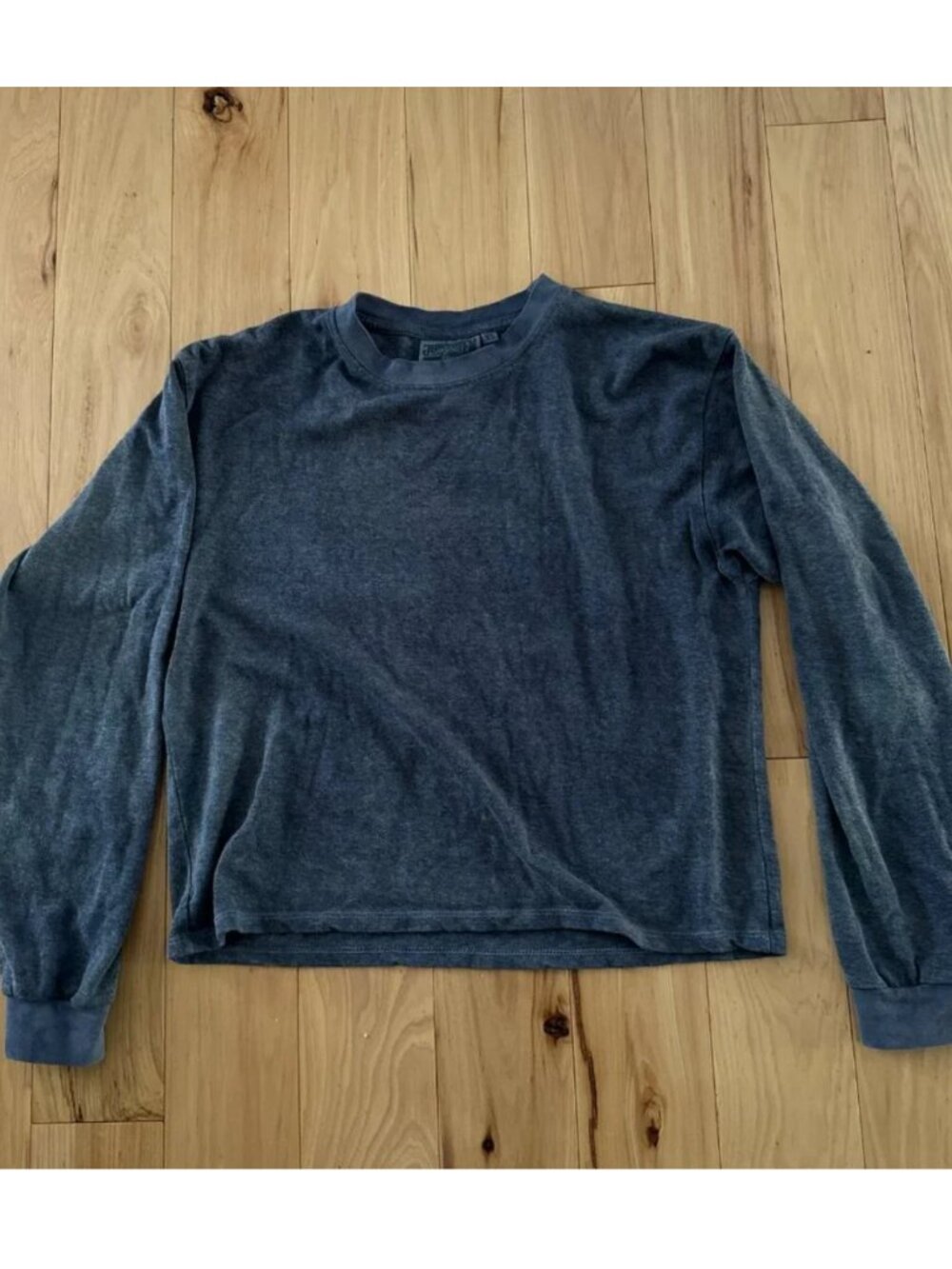 Jungmaven Merino Wool & Hemp Tatoosh Long Sleeve Tee Botanically Dyed Navy